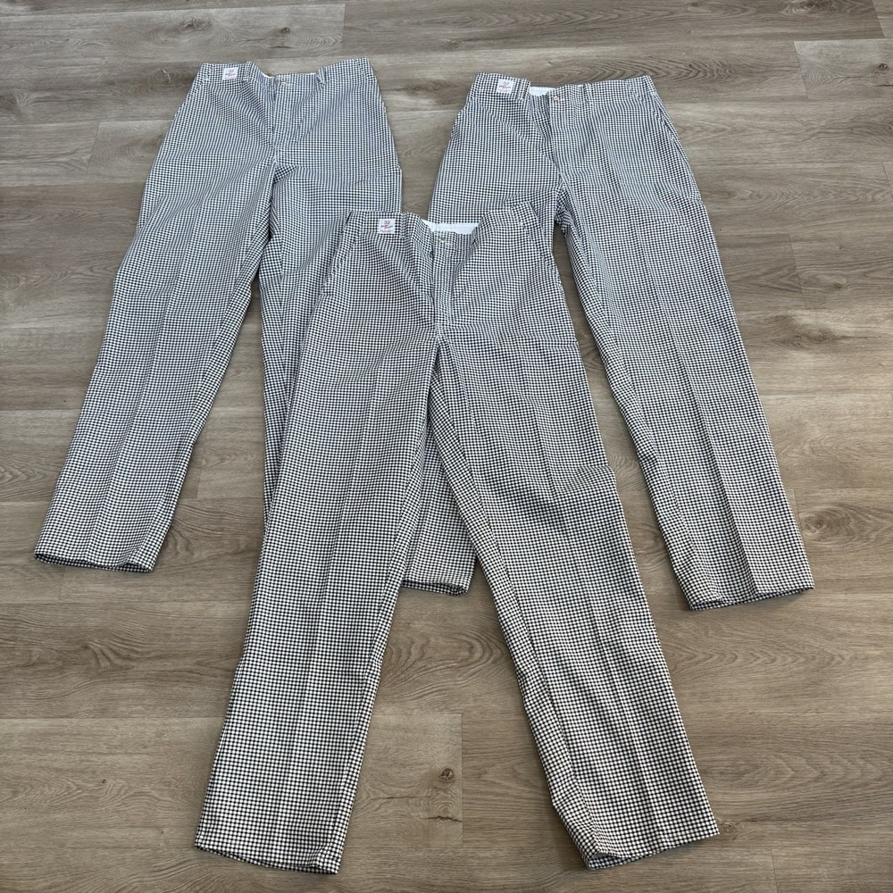 Lot 3 Vintage 60s 70s Penneys Penn Prest Houndstooth Pants 32x34 NOS Talon Zip